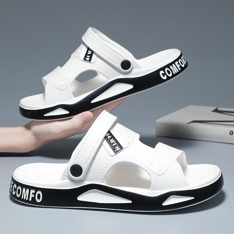 Men's Outerwear Non-slip Platform Beach Slippers