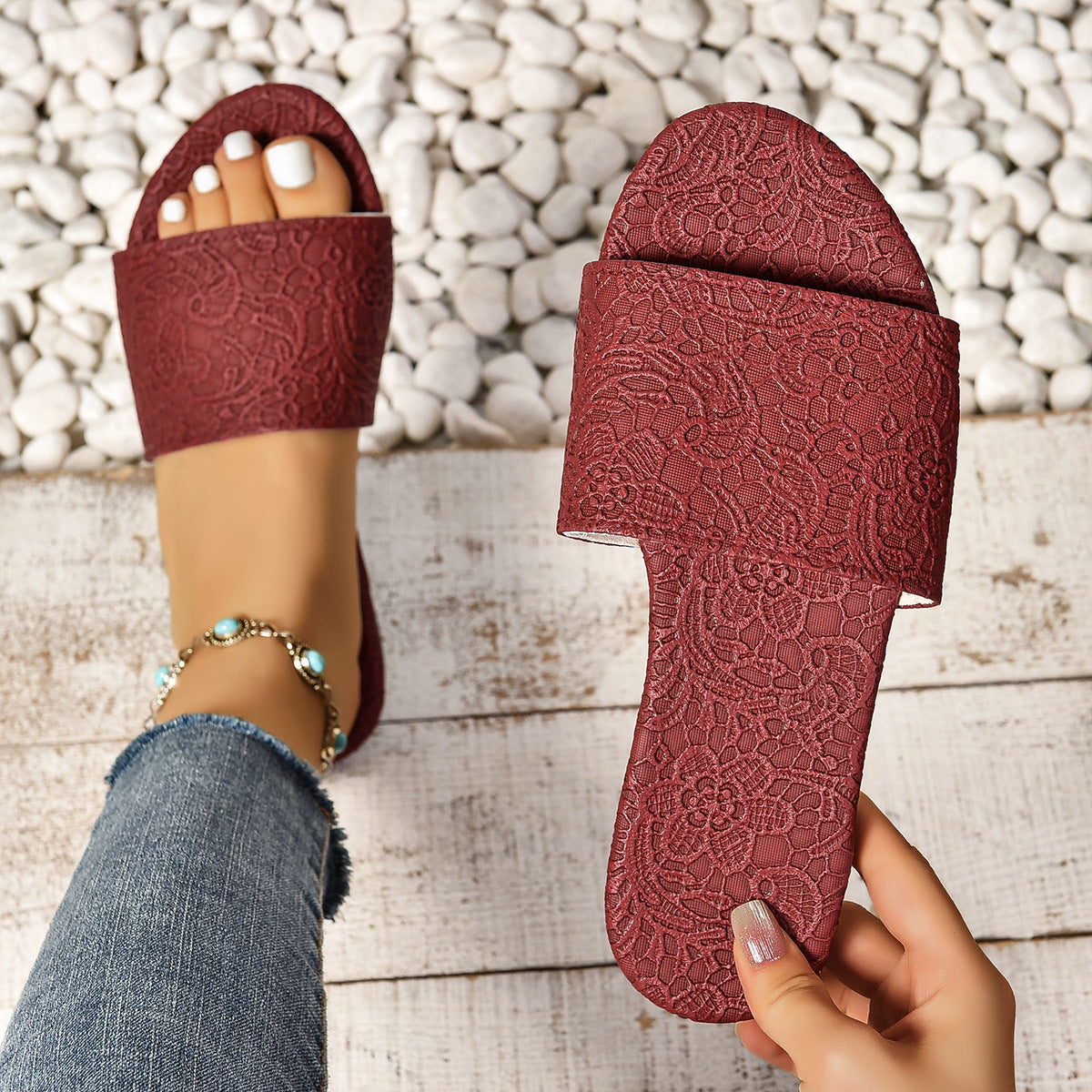 Flat Women's Beach Soft Bottom Slippers