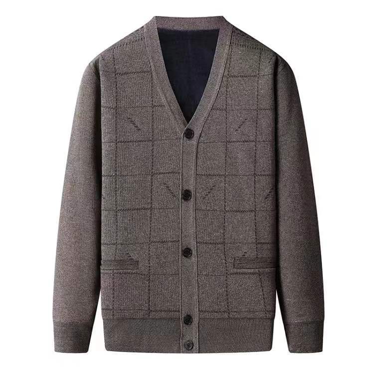 Spring And Autumn Dad Men's Long Sleeve Plus-sized Oversized Sweater