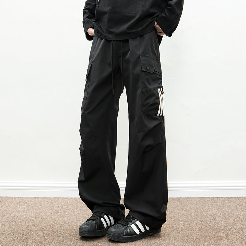 American Fashion Brand Multi-pocket Functional Workwear Paratrooper Pants
