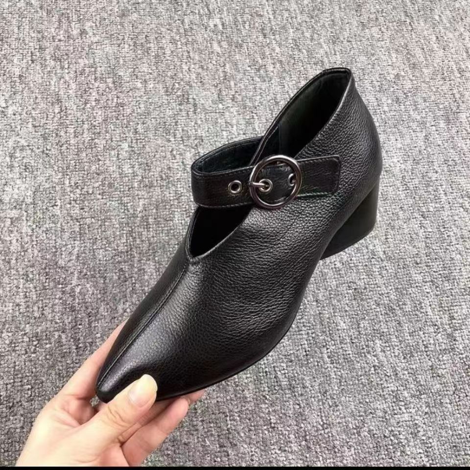 New European And American Fashion Shoes Women's Chunky Heel