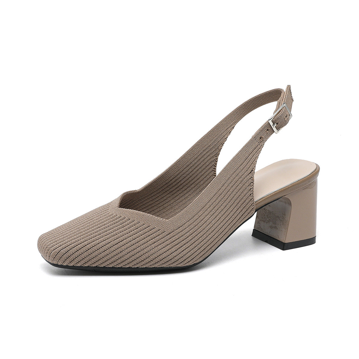 All-match Breathable Square Toe Cap High Heel Sandals