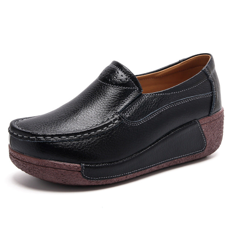 Women's Platform Muffin Wedge Casual Shoes