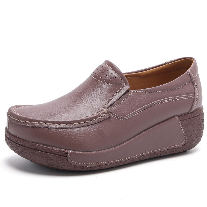 Women's Platform Muffin Wedge Casual Shoes