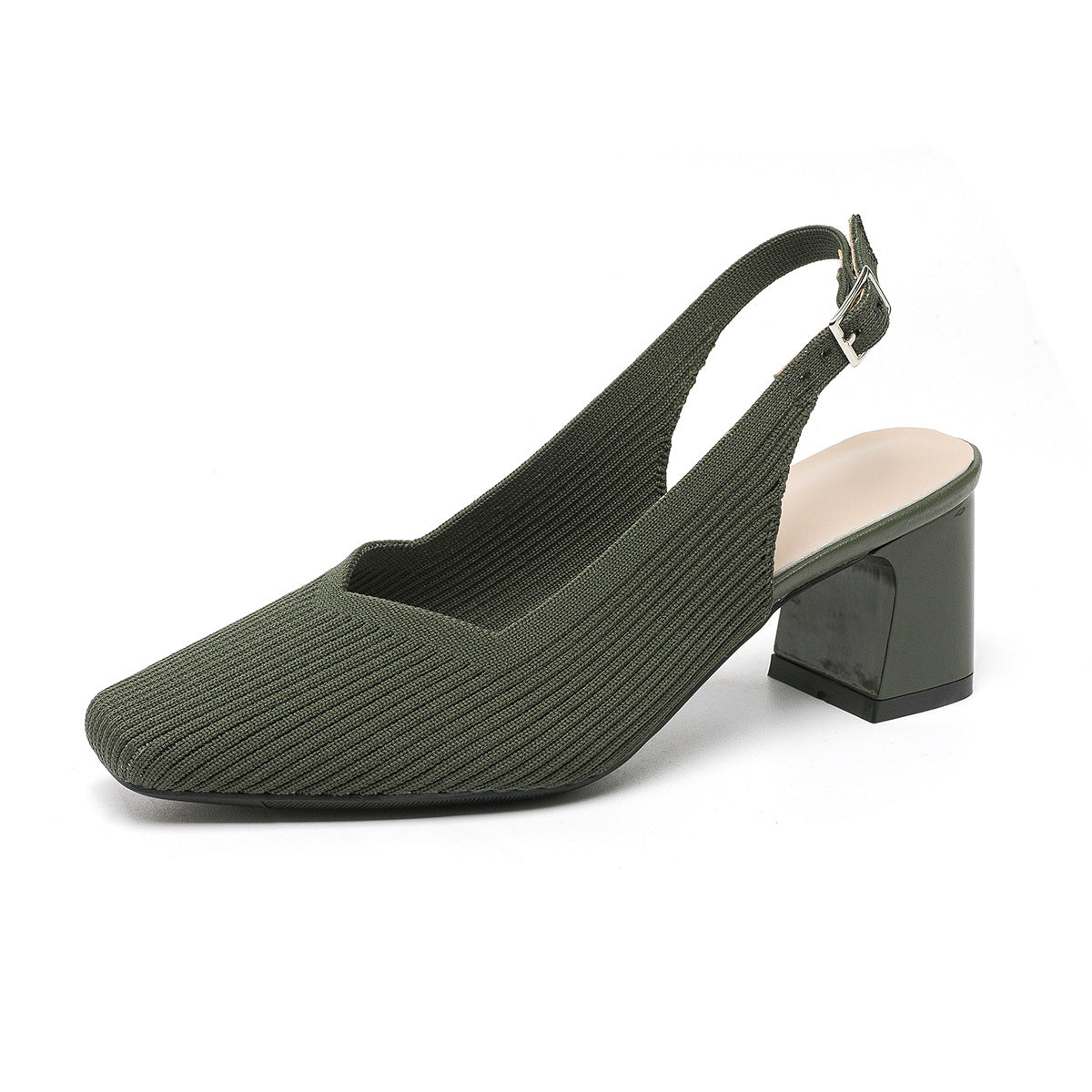 All-match Breathable Square Toe Cap High Heel Sandals