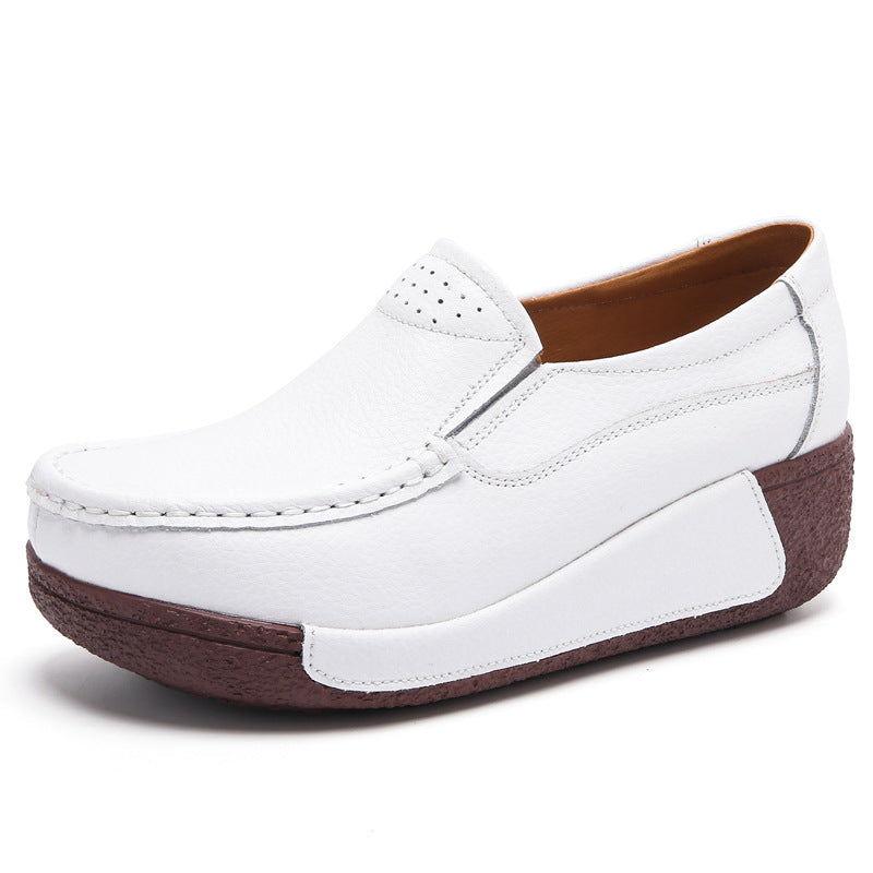 Women's Platform Muffin Wedge Casual Shoes
