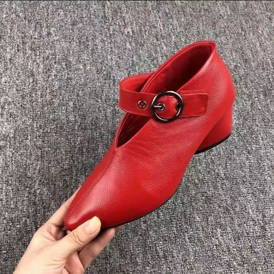 New European And American Fashion Shoes Women's Chunky Heel